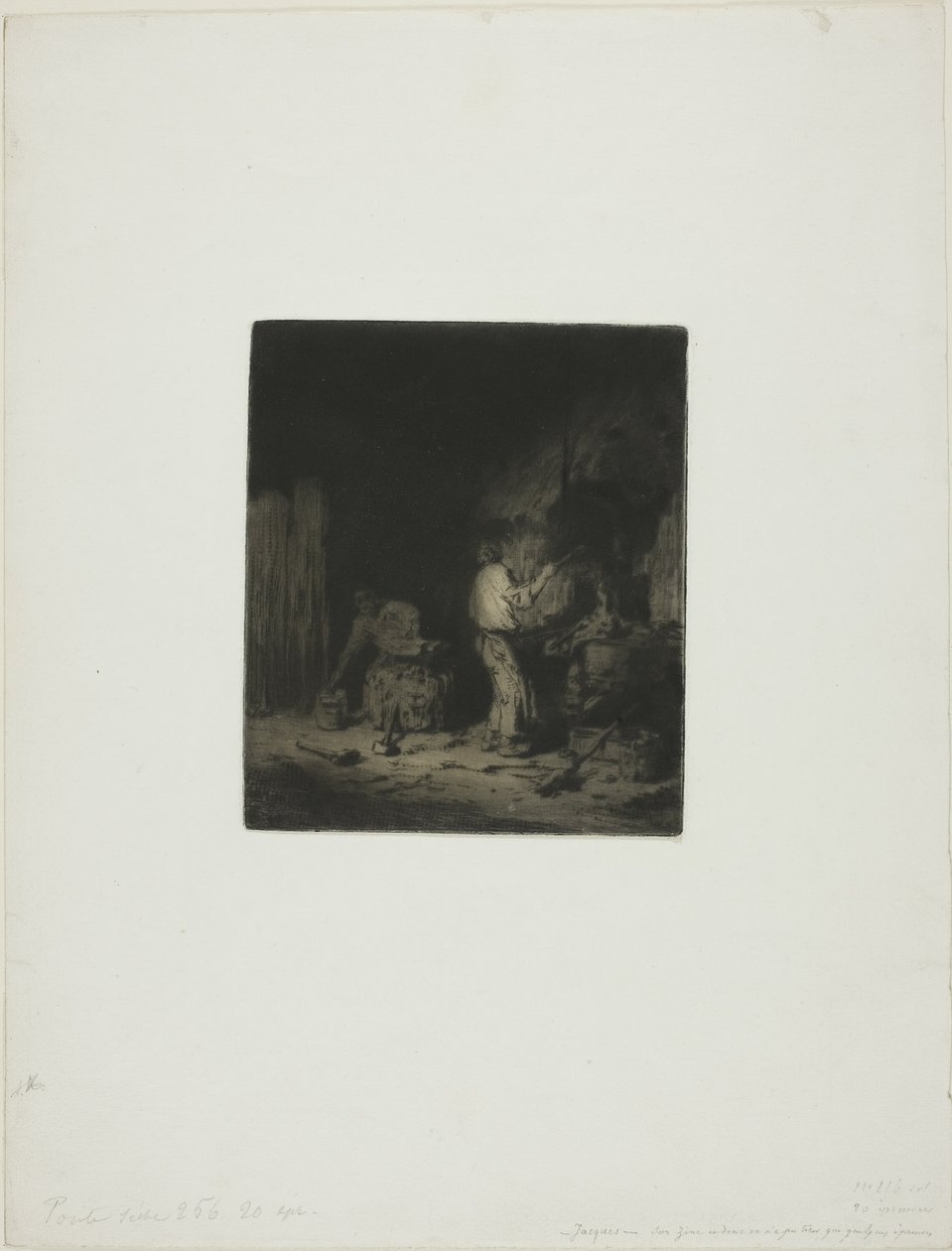 Smedjen af Charles Emile Jacque