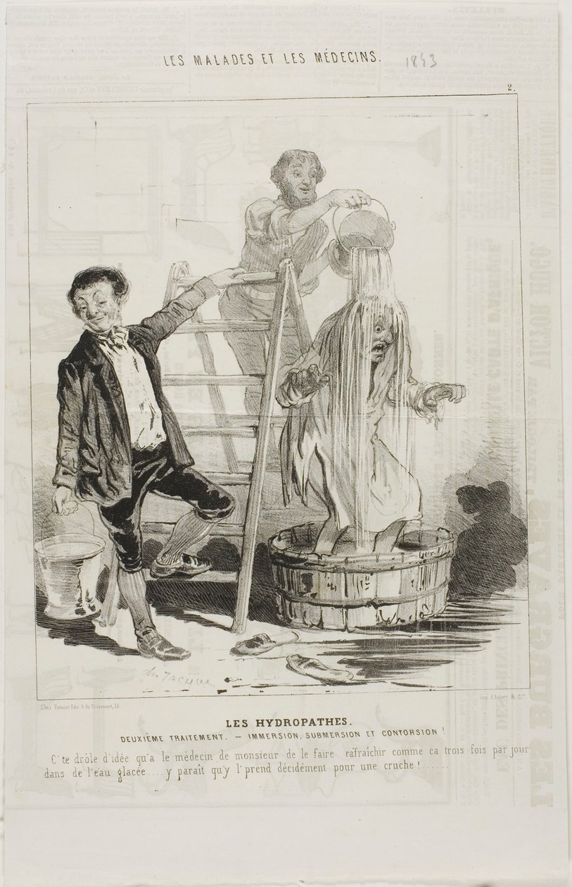 The Hydropaths: Second Treatment (plade 2) af Charles Emile Jacque