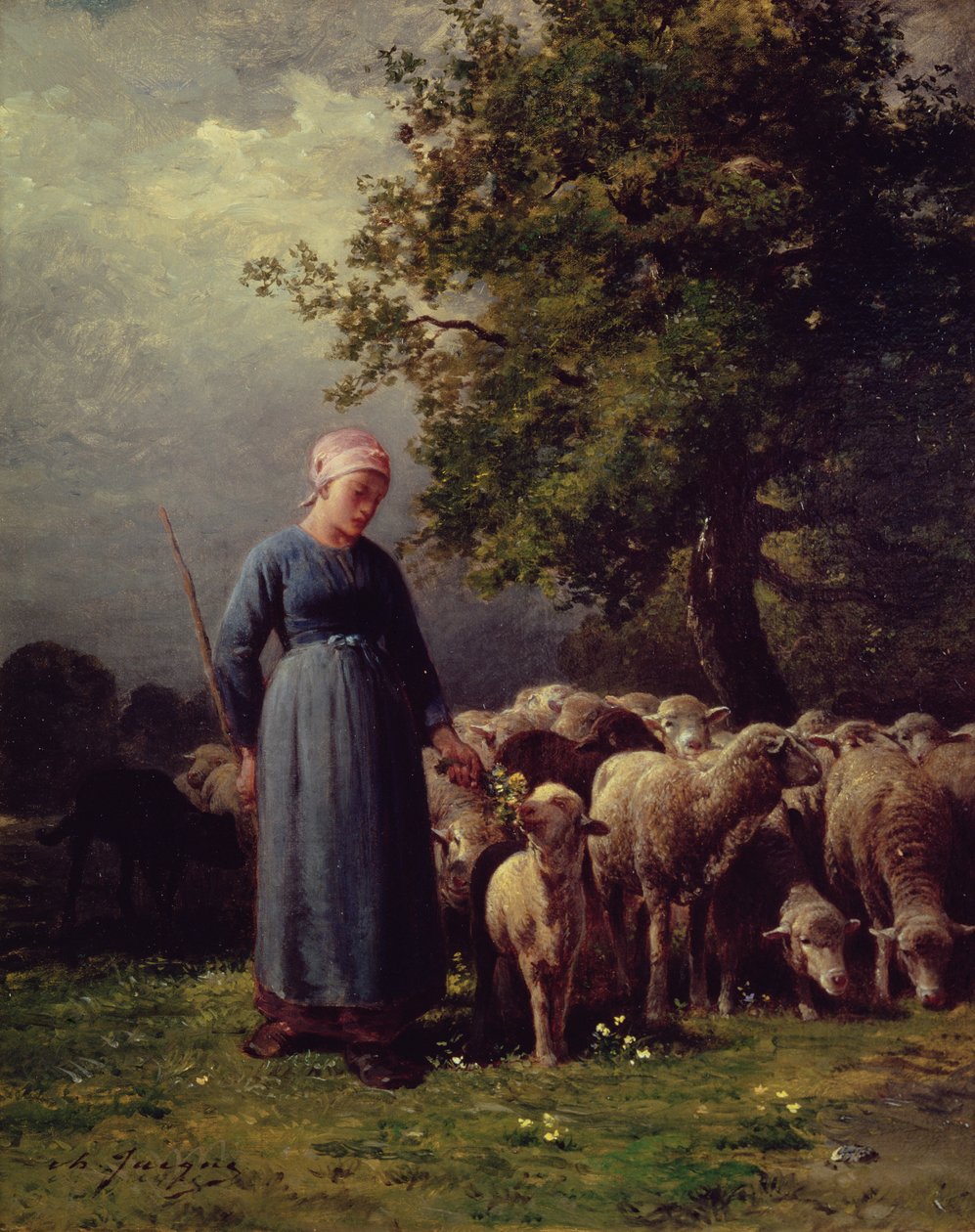 Den forsvundne flok af Charles Emile Jacque
