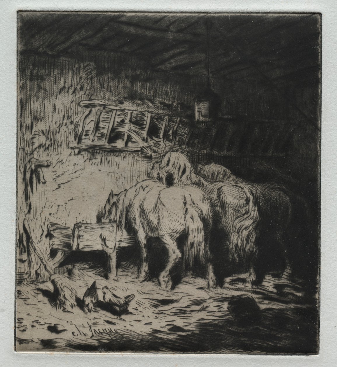 Stalden af Charles Emile Jacque