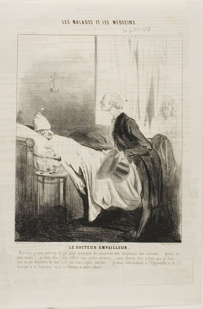 Taxidermistlægen af Charles Emile Jacque