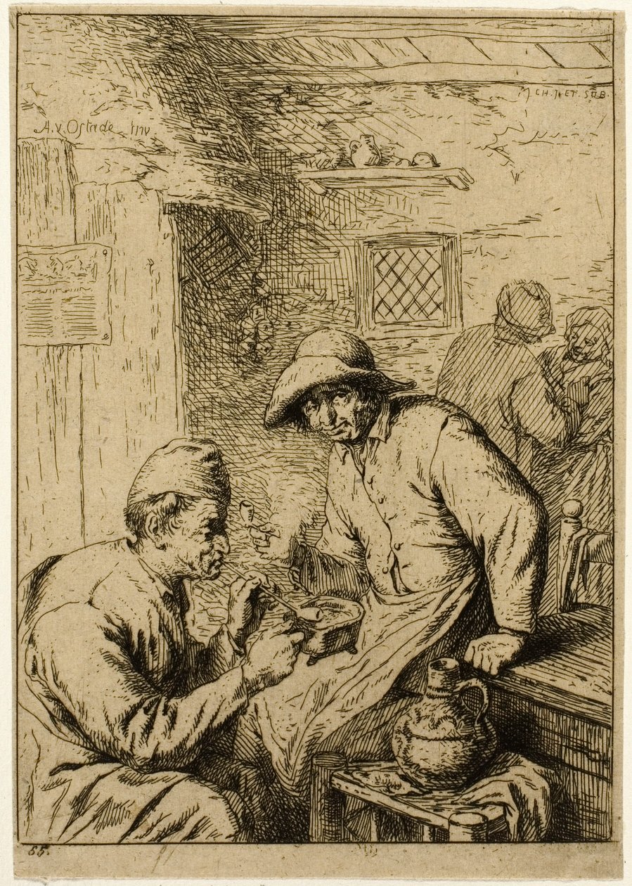 To rygere af Charles Emile Jacque
