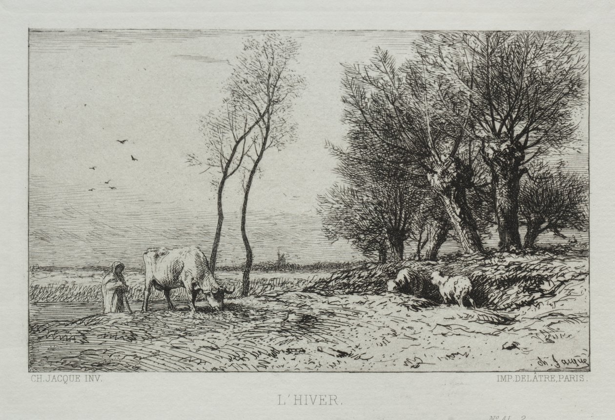 Vinter af Charles Emile Jacque