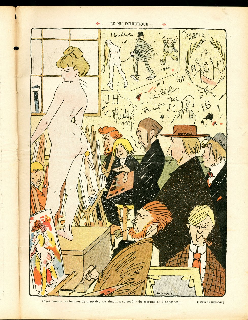 Den æstetiske nøgen (illustration) af Charles Emile called Carlegle Egli