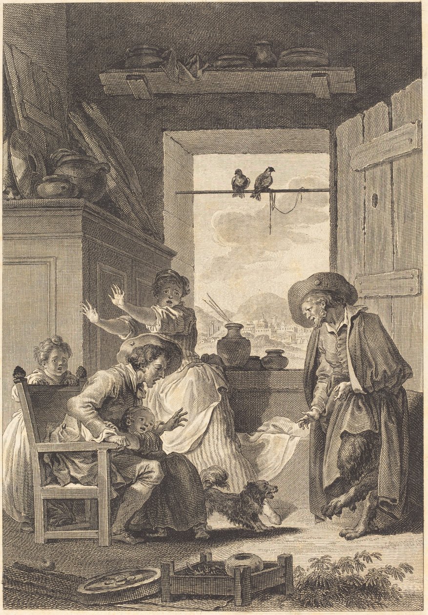 Belphegor af Charles Emmanuel Patas and Antoine Jean Duclos after Jean Honoré Fragonard