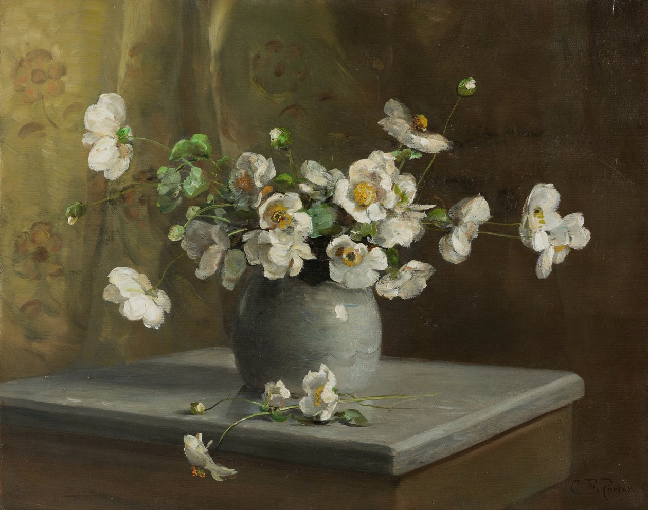 Blomsterstilleben af Charles Ethan Porter