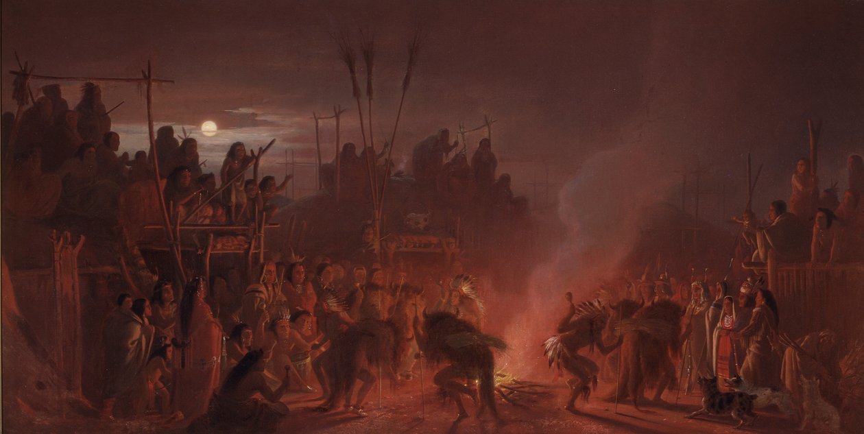 Bøffeldansen af Charles Ferdinand Wimar