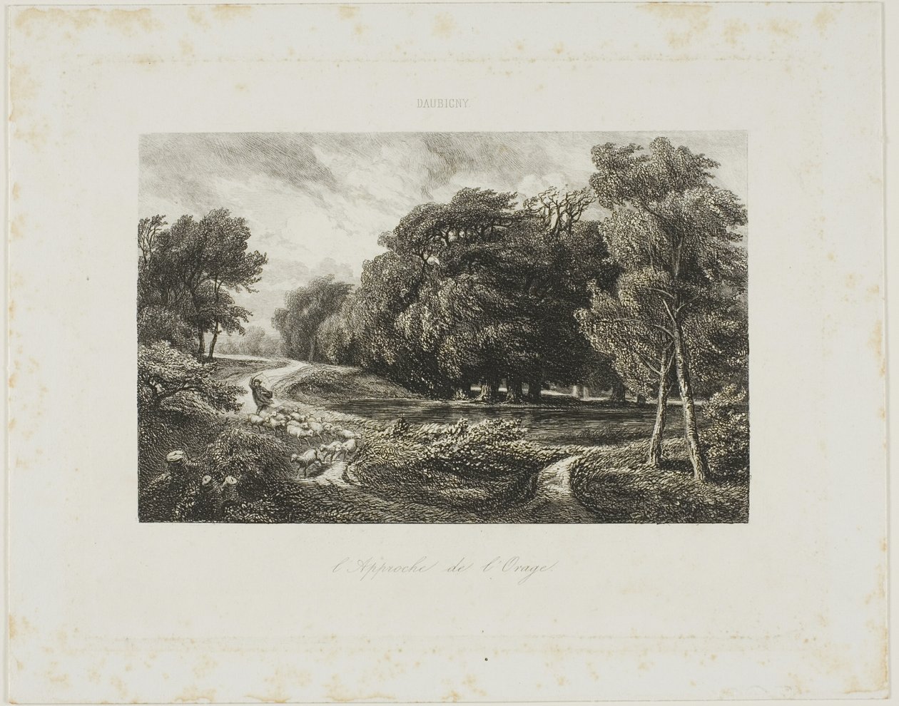 Nærmer sig Storm af Charles Francois Daubigny