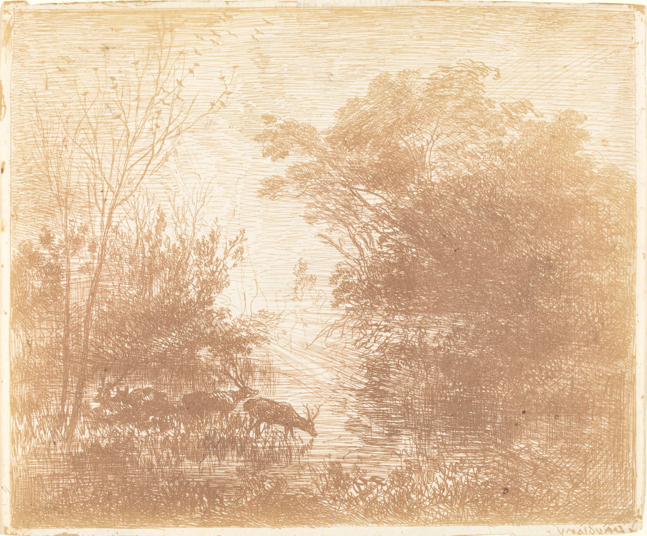 Hjort af Charles Francois Daubigny