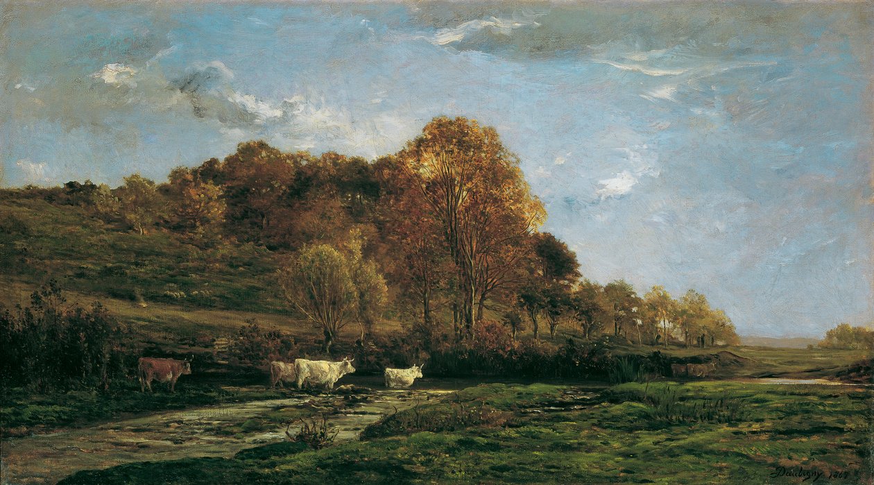 Efterårets englandskab af Charles Francois Daubigny