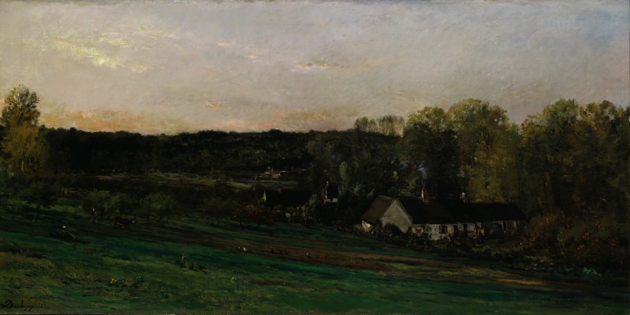 House of Mother Bazot, 1874. af Charles Francois Daubigny