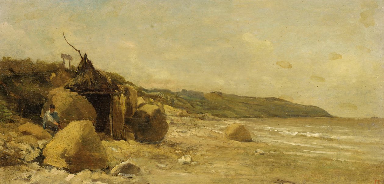 Daubigny Badehytte af Charles Francois Daubigny