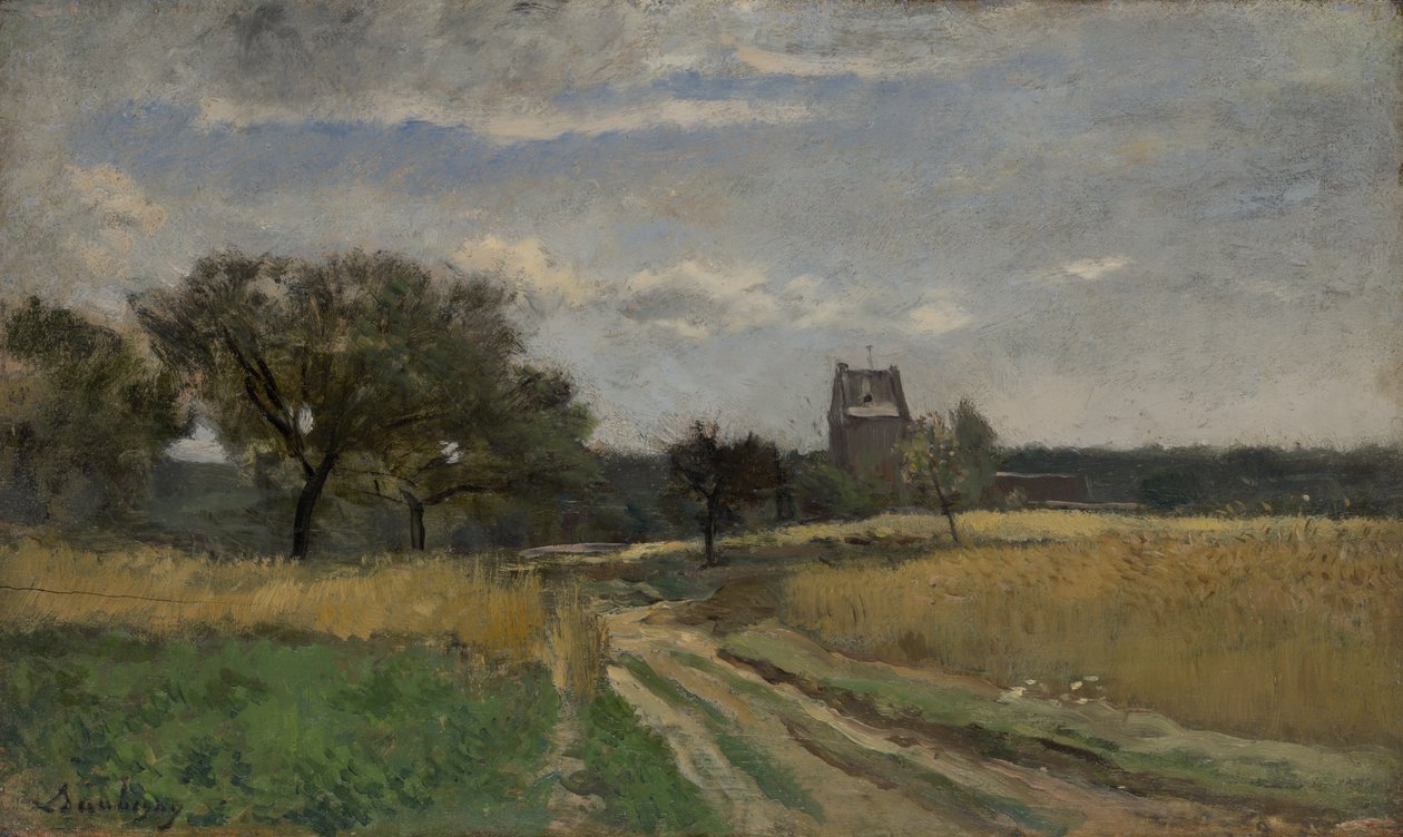 Landskab langs en landevej, ca. 1878 af Charles Francois Daubigny