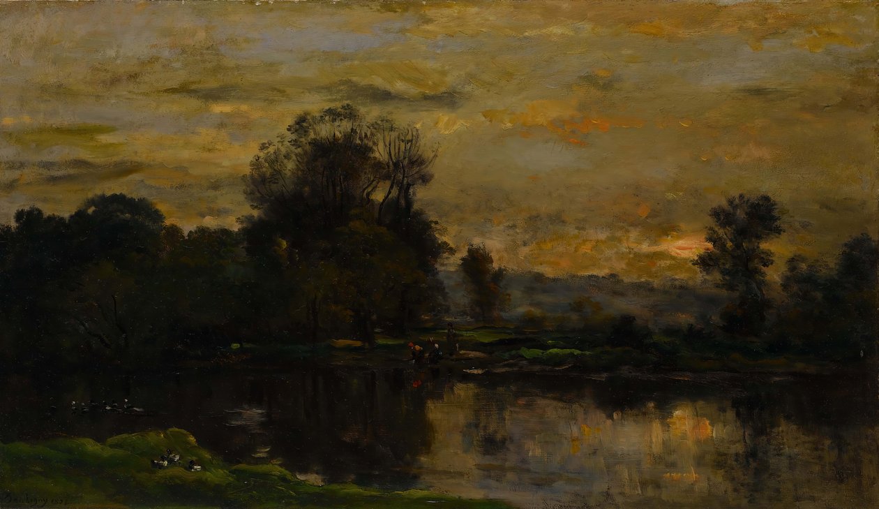 Landskab med ænder, 1872. af Charles Francois Daubigny