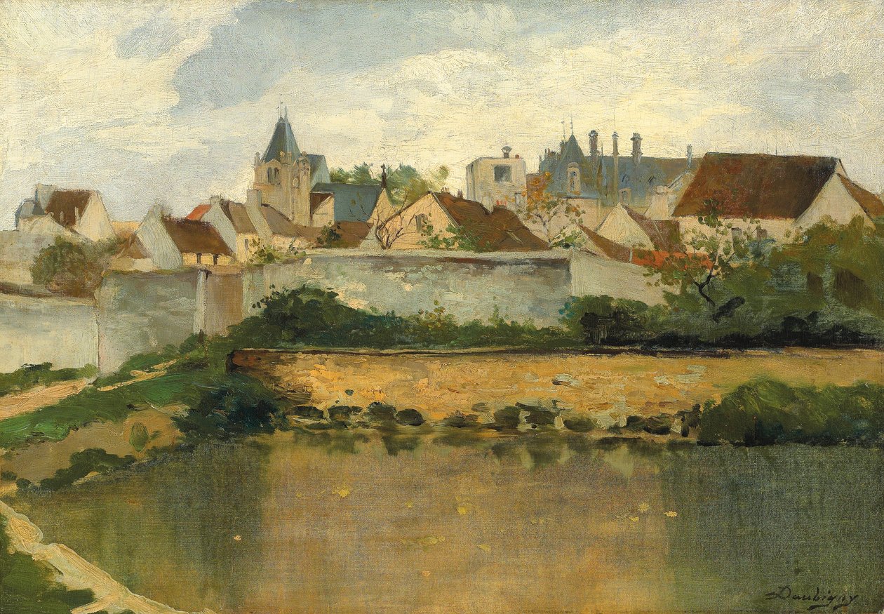 Landsbyen, Auvers-sur-Oise af Charles Francois Daubigny