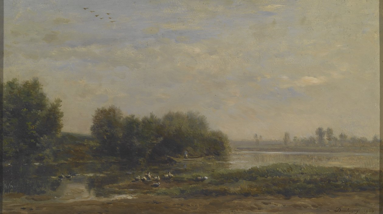 På Oise af Charles Francois Daubigny