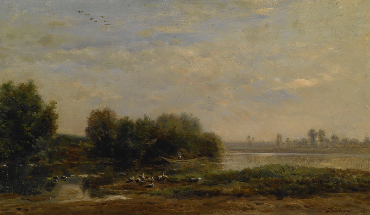 På Oise af Charles Francois Daubigny