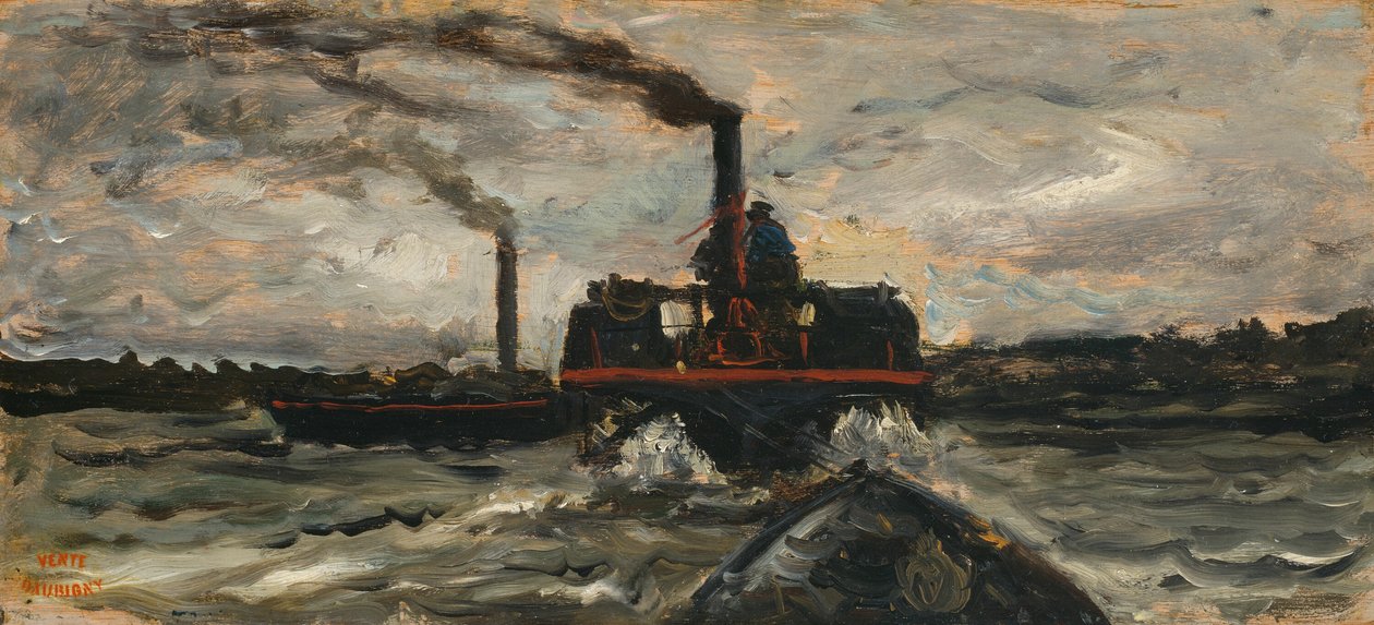 Flodbåd af Charles Francois Daubigny
