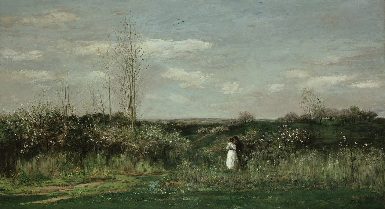 Forårslandskab, 1862 af Charles Francois Daubigny