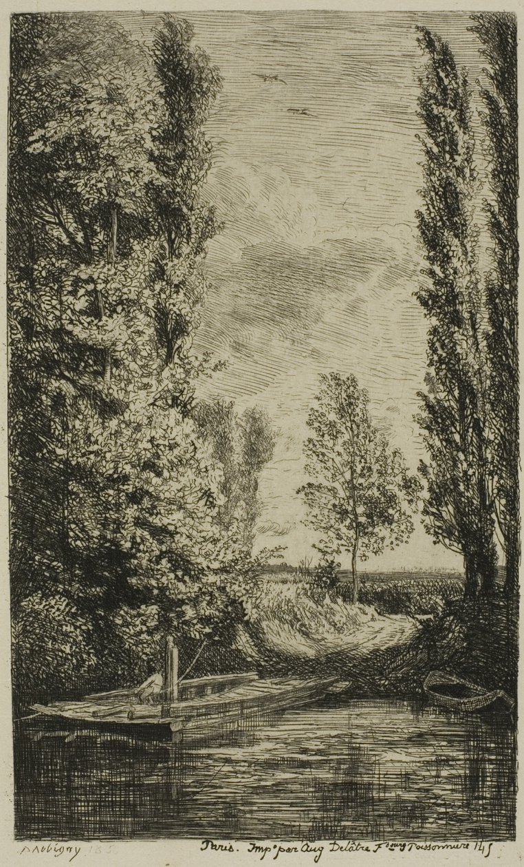 Færgebåden af Charles Francois Daubigny