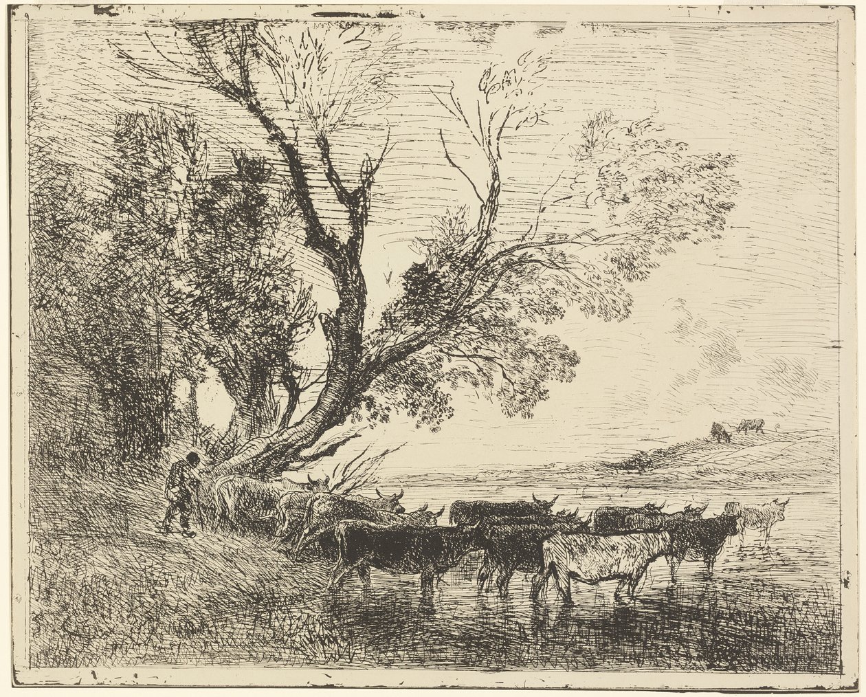Forden af Charles Francois Daubigny