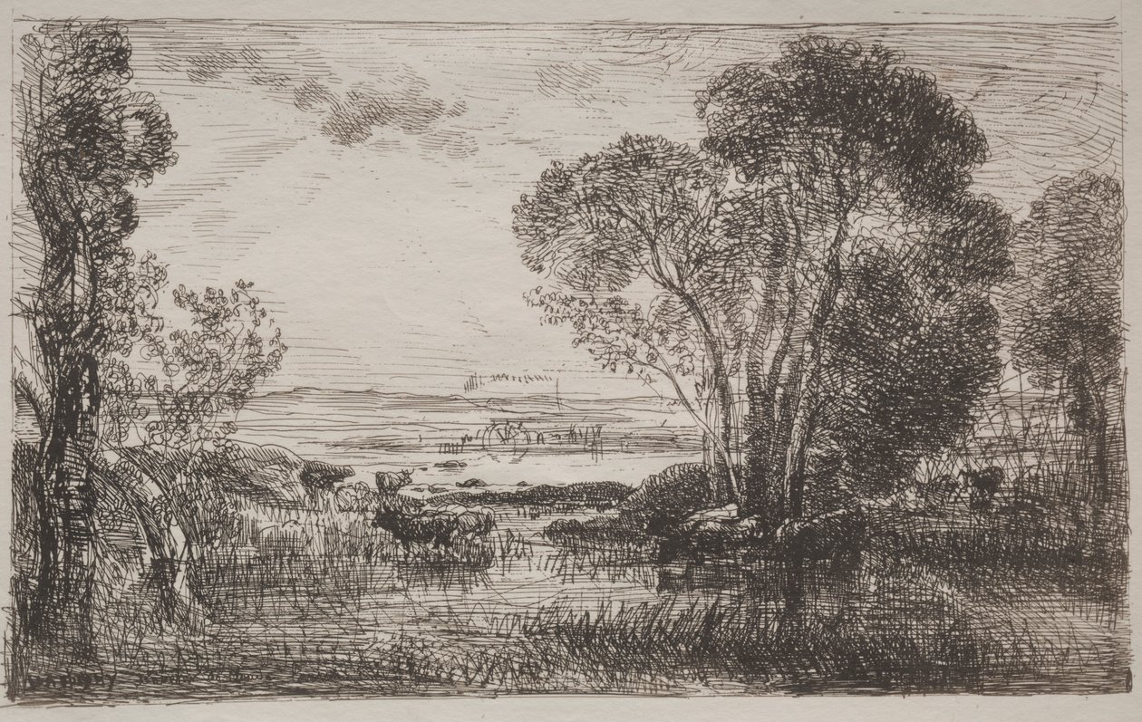 Den hydrauliske maskine af Charles Francois Daubigny
