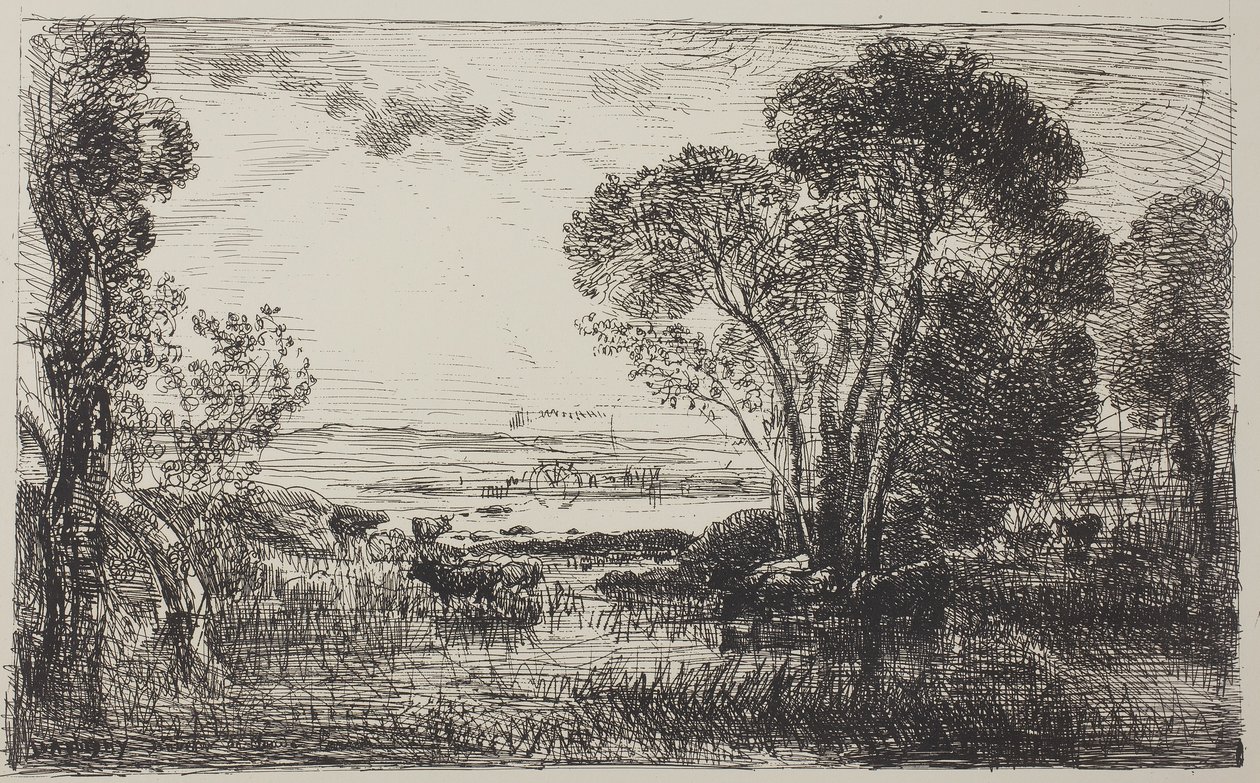Den hydrauliske maskine af Charles Francois Daubigny