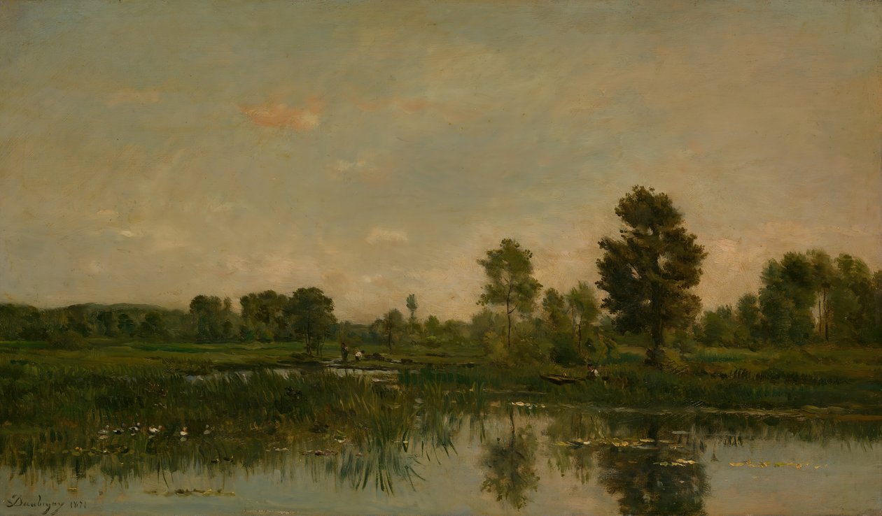Marsken, 1871. af Charles Francois Daubigny