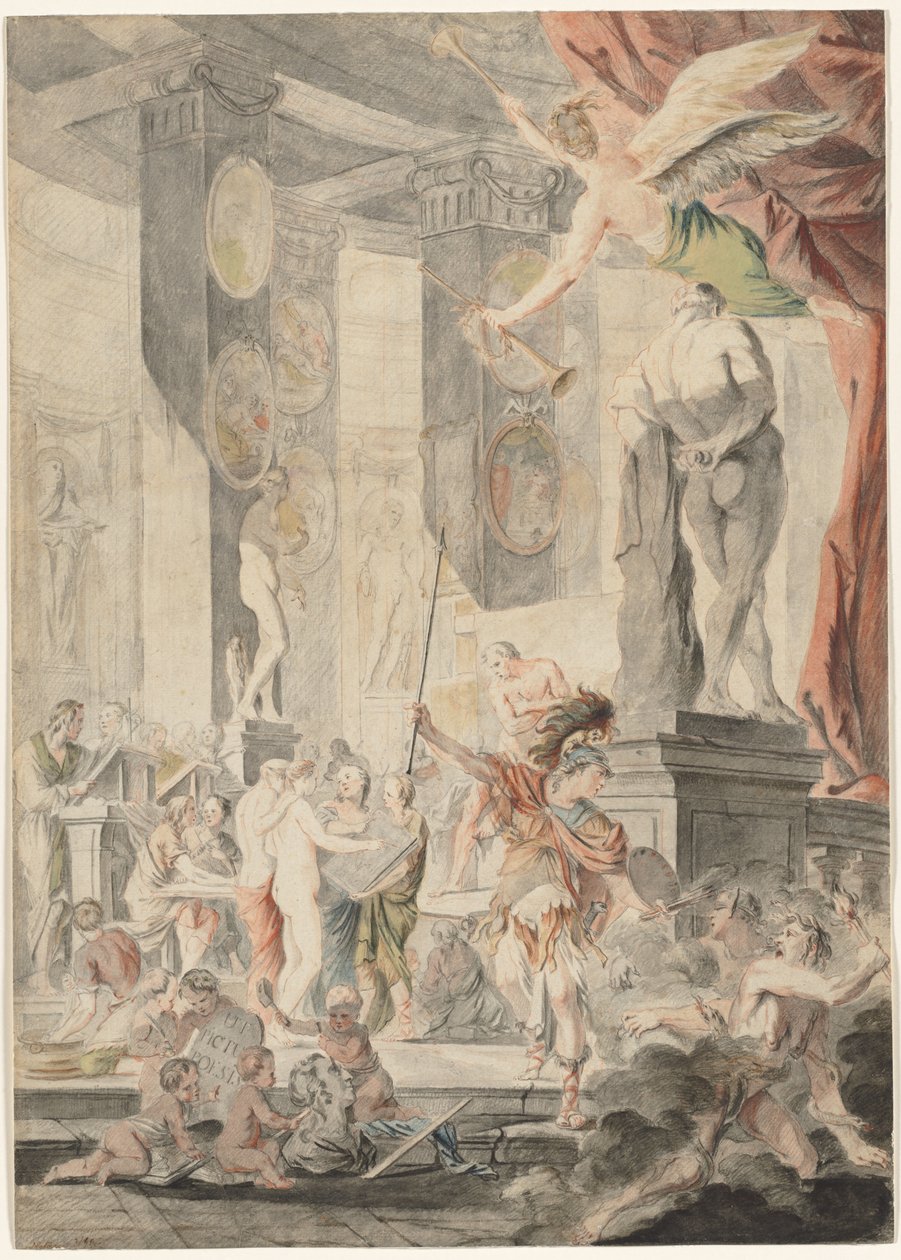 Maleri som poesi, 1745-1746. af Charles Francois Hutin