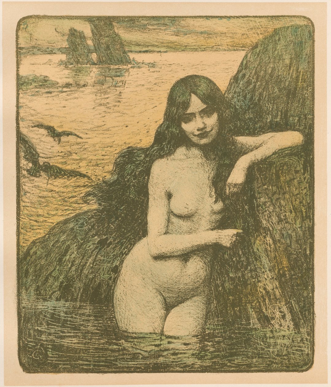 Havfrue, 1896. af Charles Guerin