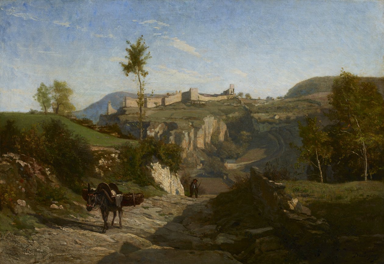 Landskab nær Crémieu af Charles Francois Daubigny
