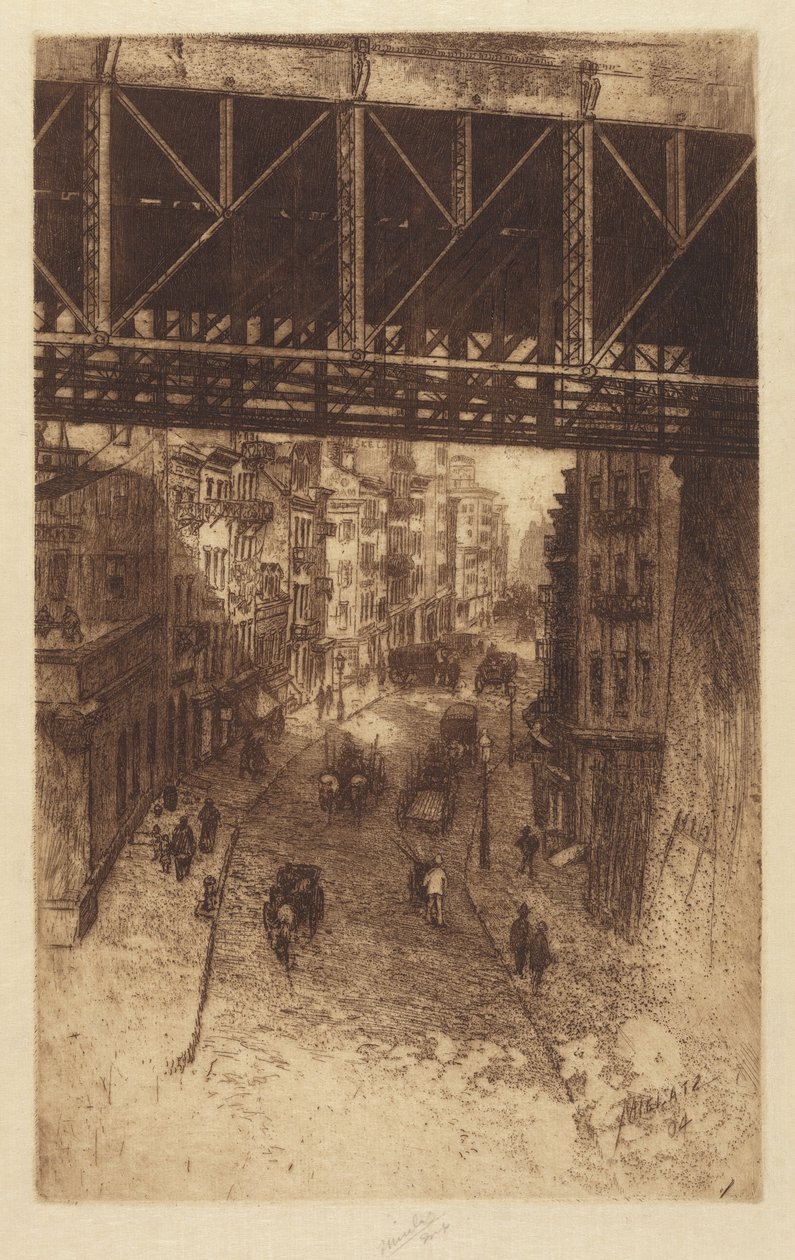 Cherry Street, N.Y., 1904. af Charles Frederick William Mielatz