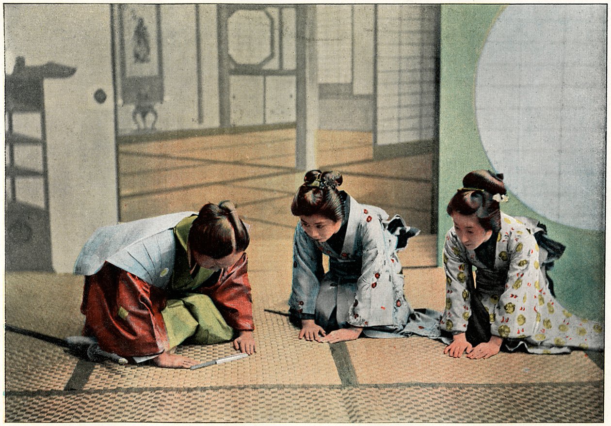En ceremoni i Japan, c1890 af Charles Gillot