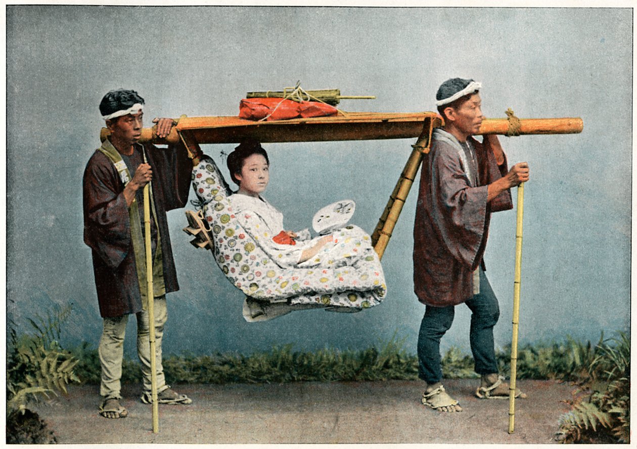 La Kago, Japans transport, c1890 af Charles Gillot