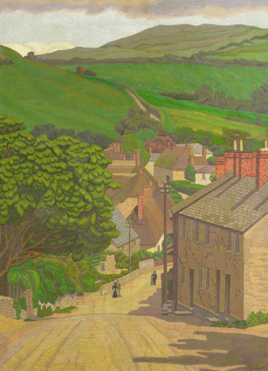 Chideock, Devon af Charles Ginner