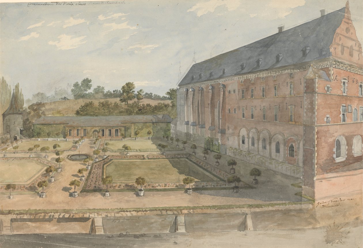Garden of Vieux Joncs nær Maestricht af Charles Gore