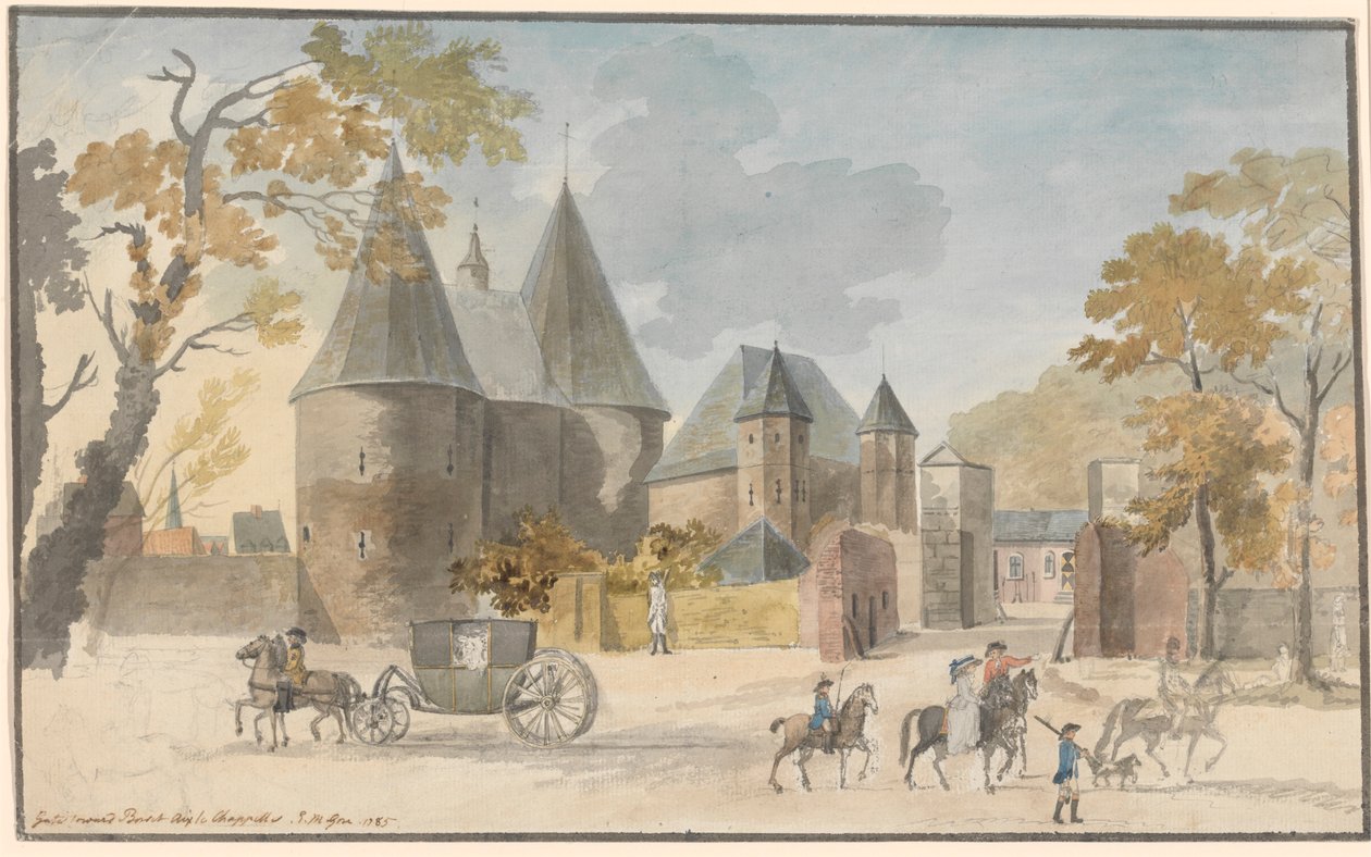 Port mod Bursit, Aix-la-Chapelle af Charles Gore
