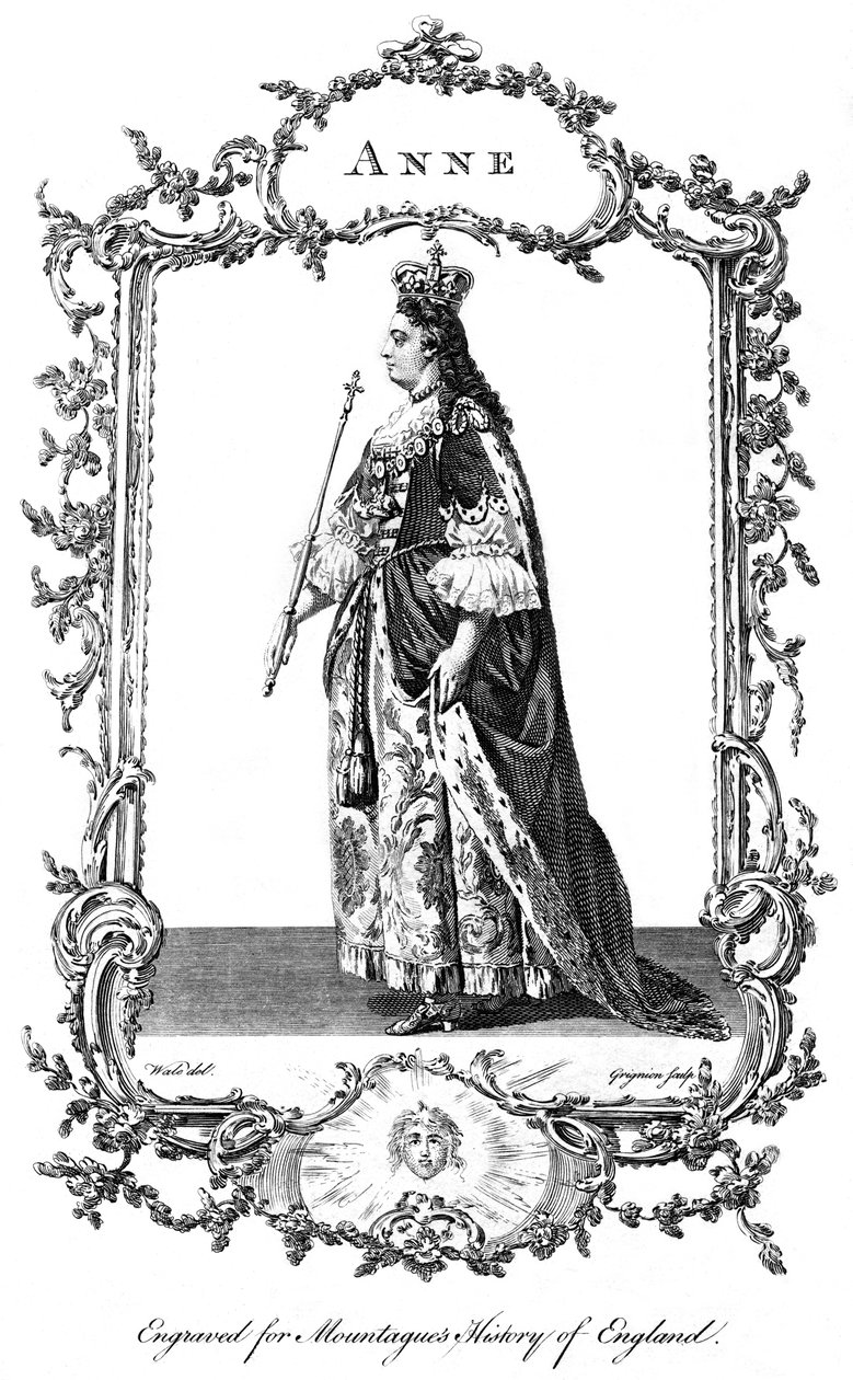 Dronning Anne 1665-1714. af Charles Grignion