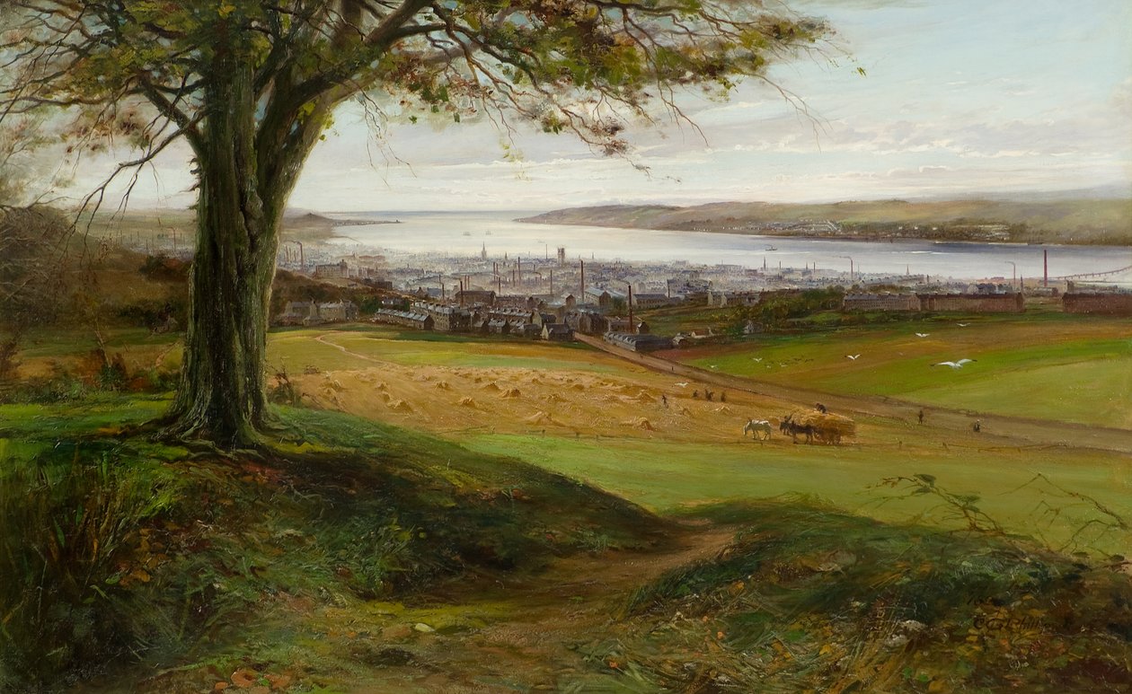Dundee fra Balgay af Charles Gustav Louis Phillips
