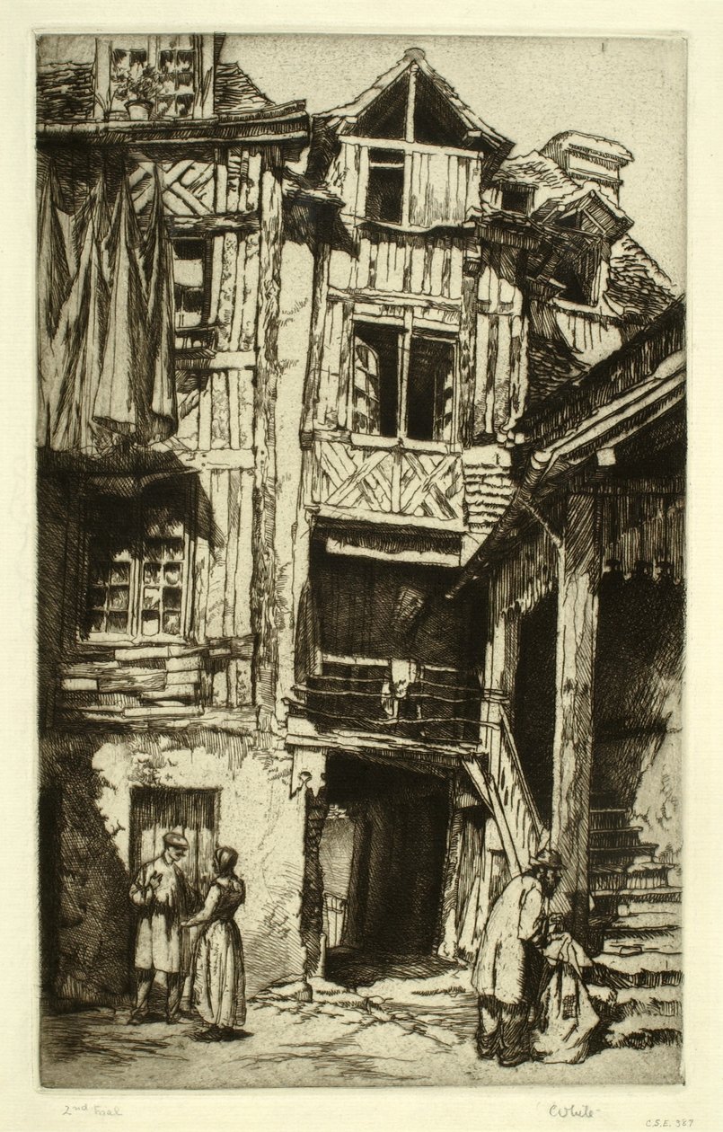 Lisieux gårdsplads af Charles Henry White