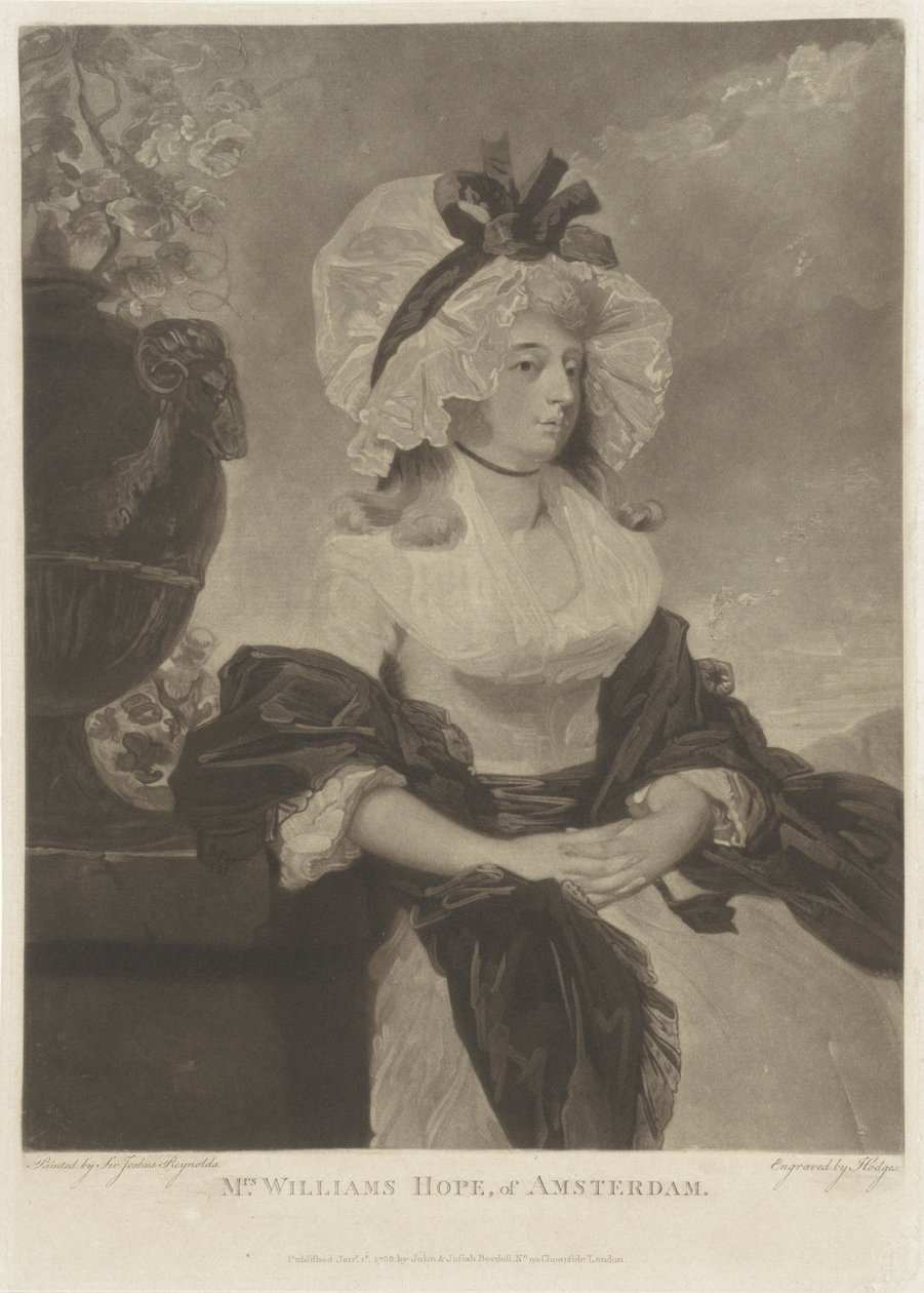 Portret af Anne Goddard-Williams Hope af Charles Howard Hodges