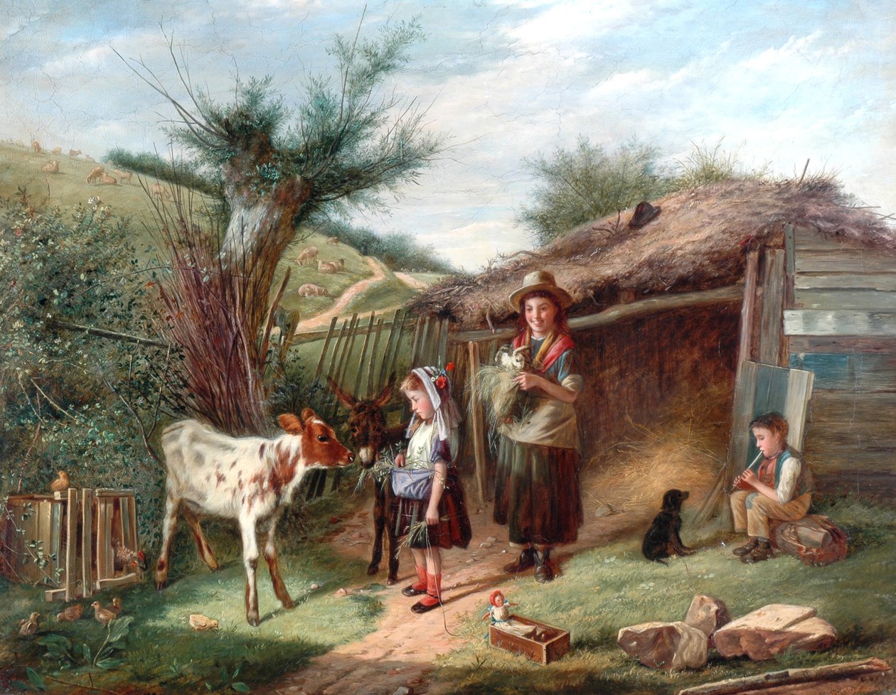 Kæledyrene, 1838 af Charles Hunt