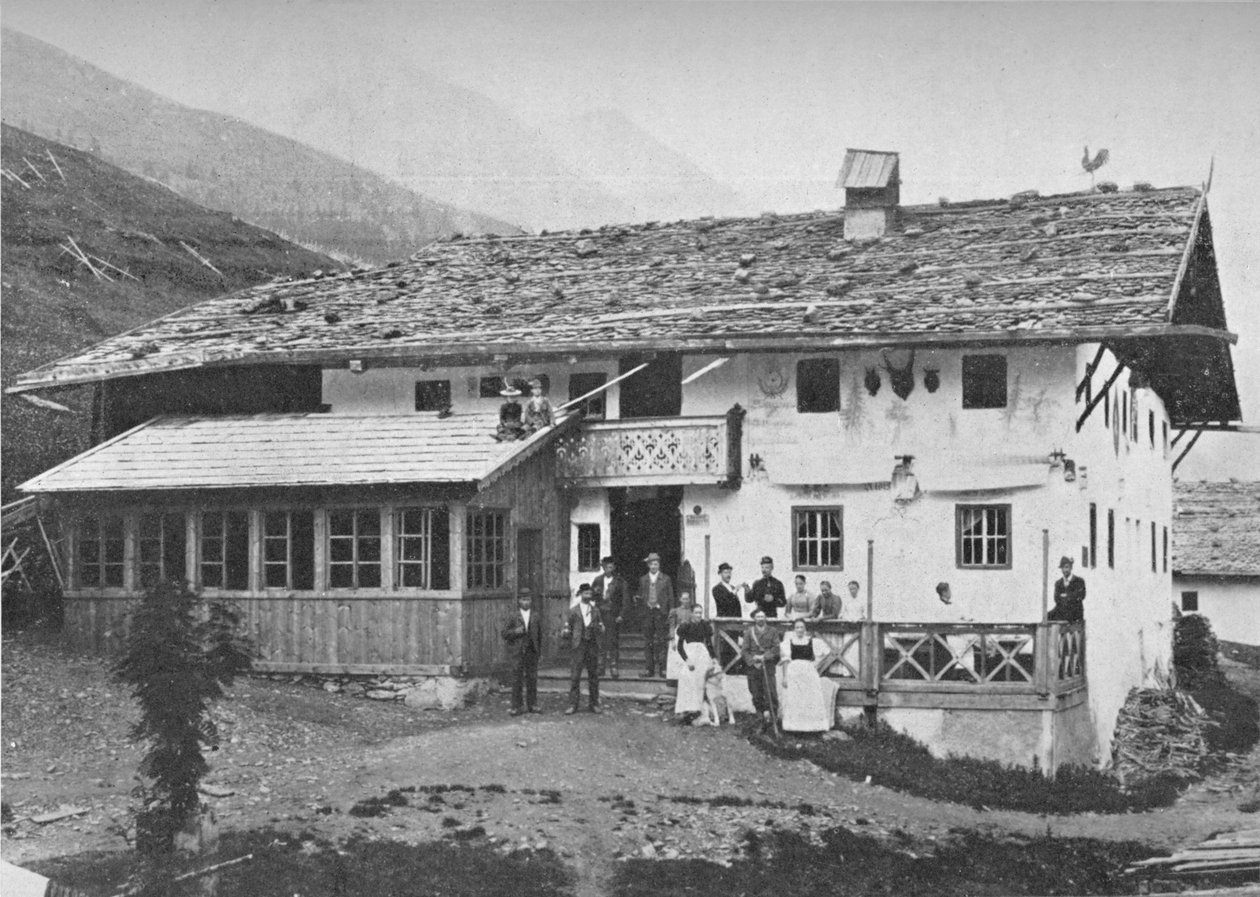 Mountain Chalet, Tyrol, c1913 af Charles J. S. Makin