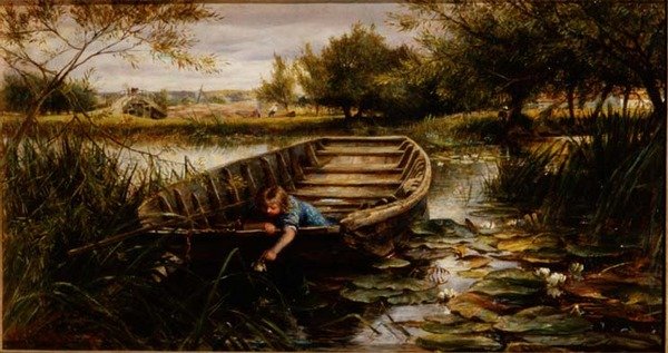 Plukke åkander (bræt) af Charles James Lewis