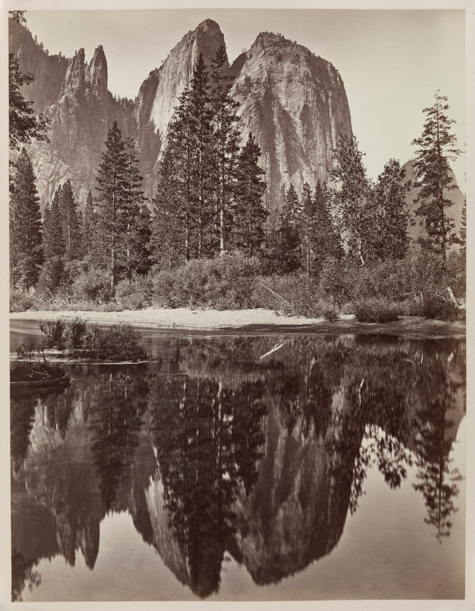 Cathedral Rocks and Reflections, Yosemite, 1864. af Charles Leander Weed