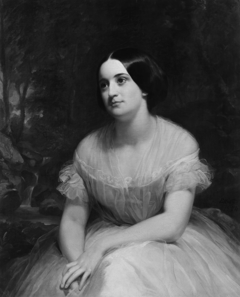 Mrs. James Clinton Griswold, 1854. af Charles Loring Elliott
