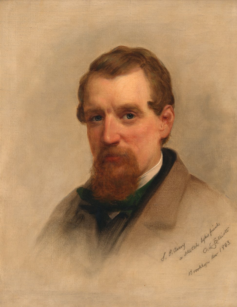 Samuel Putnam Avery, 1863. af Charles Loring Elliott