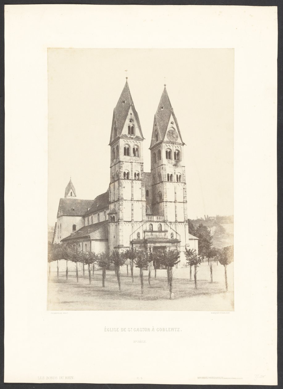 Castors kirke i Coblentz af Charles Marville