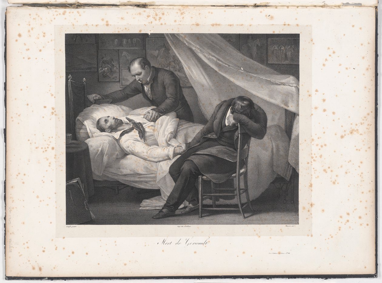 Gericaults død af Charles Maurin