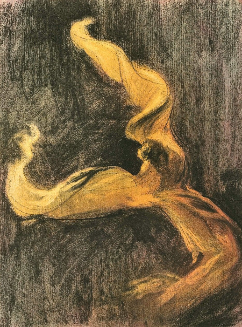Loie Fuller gul kjole, ca. 1895. af Charles Maurin
